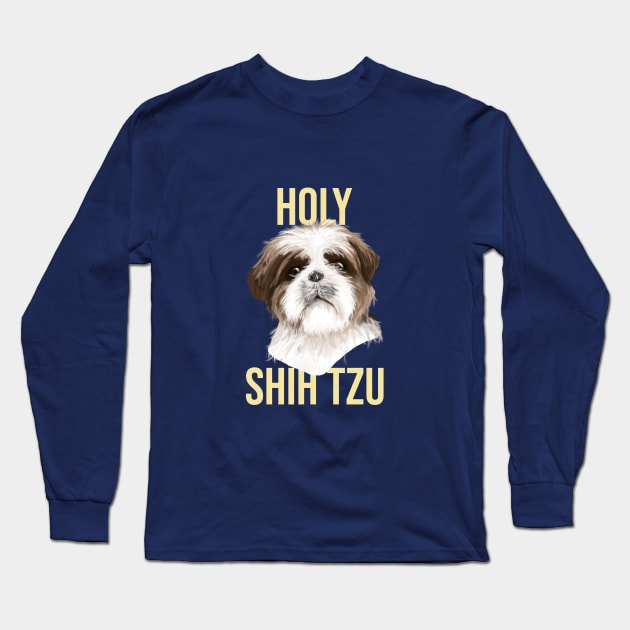 Shih Tzu Long Sleeve T-Shirt by Doris4all